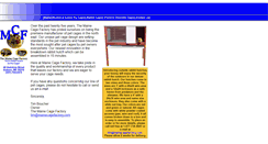 Desktop Screenshot of mainecagefactory.com